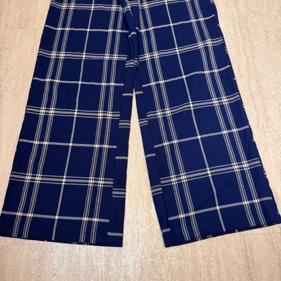 forever 21 flannel plaid wide leg pants size small - Picture 4 of 10